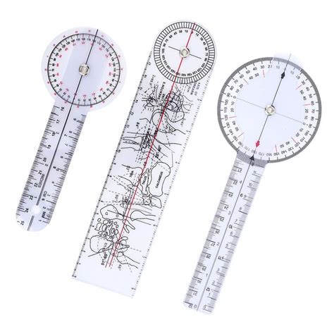 Medical Goniometer, 360 Degree Easy to Measure Medical Angle Ruler ...