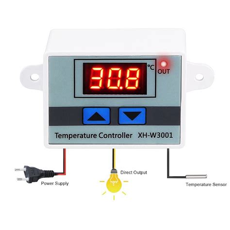 XH-W3001 220V AC Digital Temperature Controller Microcomputer ...