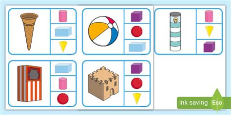 👉 3D Shapes at the Seaside Peg Matching Game