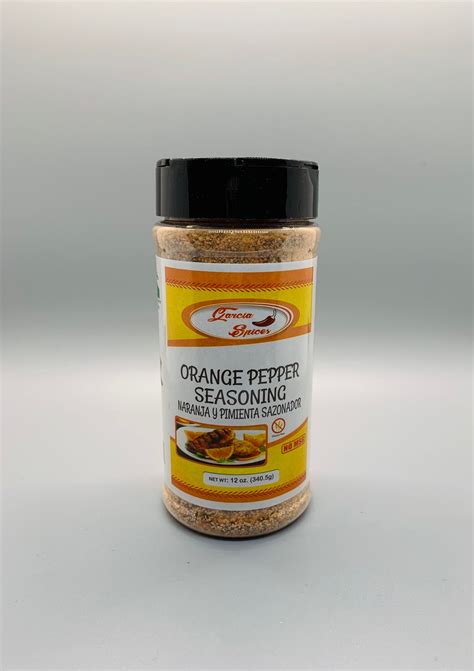 Orange Pepper Seasoning - Garcia Spices LLC