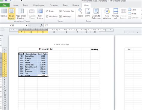 Image result for Excel Worksheet Views