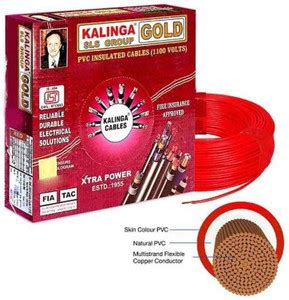 kalinga Gold 4.0 SQ MM 1 sq/mm Red 90 m Wire Price in India - Buy ...