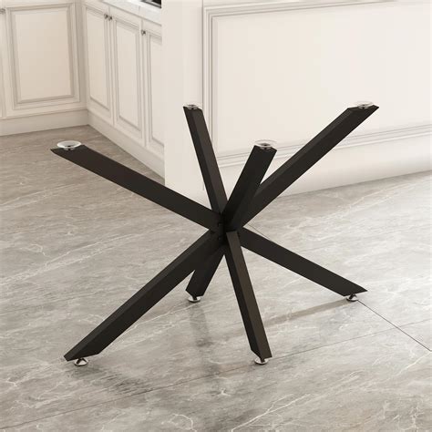 similar)Modern Table Base Black 29" Metal Dining Table Legs with ...