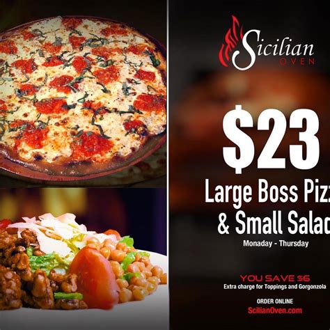 Sicilian Oven Menu