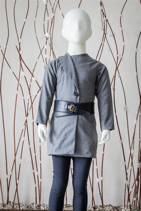 Kids Clothing - Grey Winter Dress | Olesia