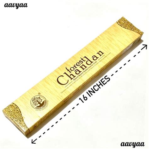 Forest CHANDAN Natural Mysore Sandal Incense Sticks 15 Inches (5 stick ...
