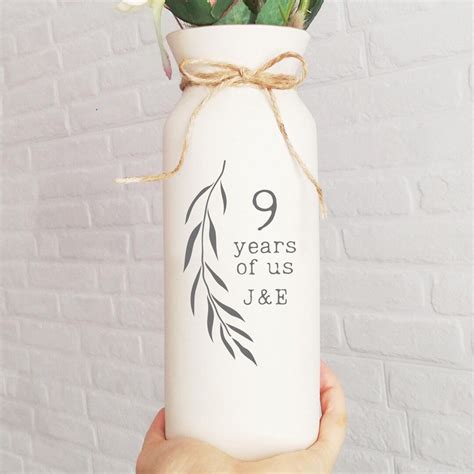 Pottery Anniversary Gift for Wife 9 Year Willow Gifts 9th Ninth Flower ...