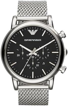 Buy Emporio Armani Stainless Steel Analog Black Dial Men Watch-Ar1808 ...