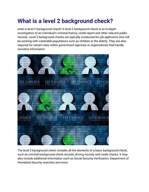 What is a level 2 background check | DOCX