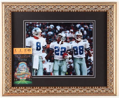 Troy Aikman, Emmitt Smith & Michael Irvin Custom Framed Photo Display ...