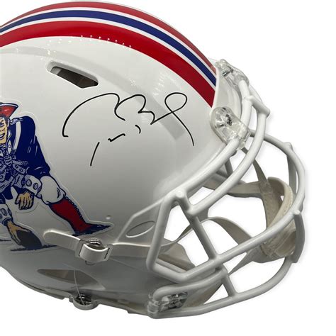 Tom Brady // New England Patriots // Autographed Throwback Helmet - Tom ...