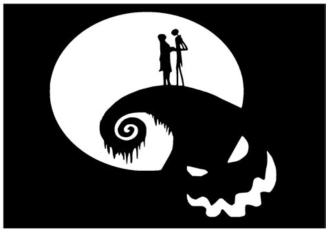 Printable Jack And Sally Pumpkin Stencil