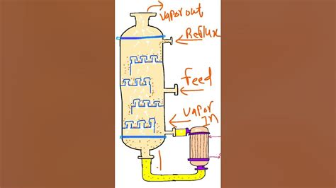 Distillation animation #distillation_column #shorts