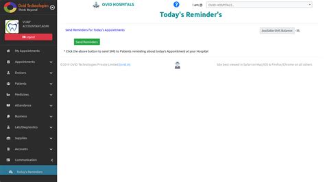 Hospital Management System Software - Application Screenshots