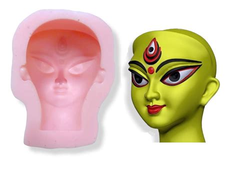 Aea Hindu Goddess Durga Idol Face For Durga Puja Ashtami | Desertcart INDIA