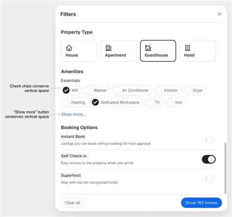 Image result for Filter Panel UI