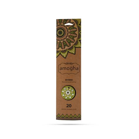 Iris Amogha Myrrh Natural Incense Sticks - 20 Sticks | Agarbatti/ Agar