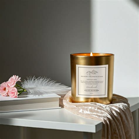Buy Scented Glass Candle Jar | Desert Frankincense Fragrance – Prashast