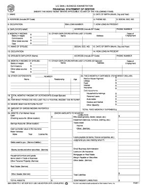 1987 Form SBA 770 Fill Online, Printable, Fillable, Blank - pdfFiller