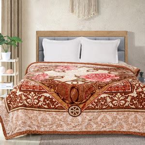 SIGNATURE Printed Double Mink Blanket for Heavy Winter - Buy SIGNATURE ...