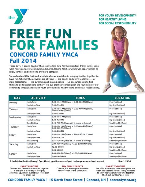 Families: Come Play at the YMCA! | Concord, NH Patch