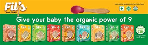 Fils Organic Baby Food Cereals With Milk- Oatmeal and Rice,8months ...
