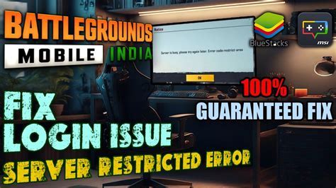 bluestacks bgmi server is busy Android IOS V- 9.86