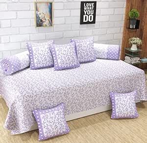 BREVARD 210 TC 100% Sheeting Cotton 8 Pieces Diwan Set Including 1 ...