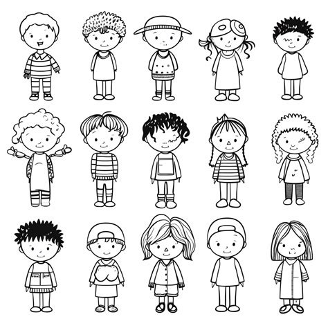 People Coloring Page For Download - Coloring Page