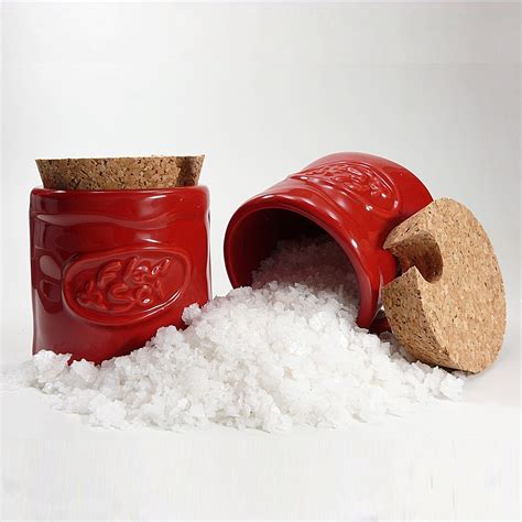 Pot Fleur de Sel rot - inklusive 1 Holzschäufelchen - hier kaufen