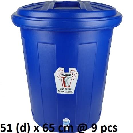 TONG AIR BIRU BESAR 80 LITER KRAN Dx, HARGA GROSIR MURAH