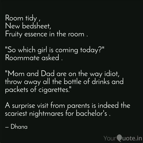 Room tidy , New bedsheet,... | Quotes & Writings by Dhanapati G ...