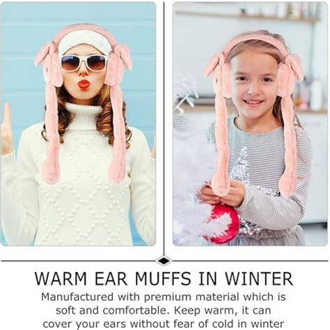 Cute Fluffy Moving Ears & Sound Ear Muffs for Kids and Teens – Cozy ...