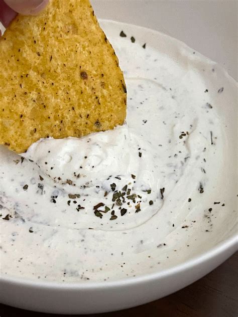 Seasoned Sour Cream Onion Chip Dip For Tortilla Chips, Crackers