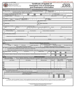 2017-2025 Form PH BIR 2305 Fill Online, Printable, Fillable, Blank ...