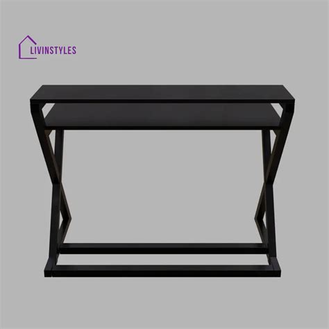 Austin Study Table in White Color with Upper Shelve | Computer Table ...