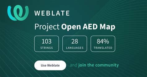 Open AED Map @ Hosted Weblate