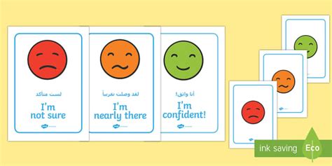 Emotion Communication Display Posters Arabic/English