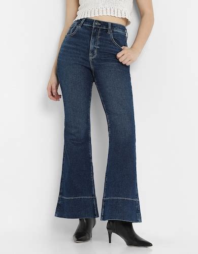 Buy American Eagle Women Dark Dreams Artist Flare Jeans Online - 39982372
