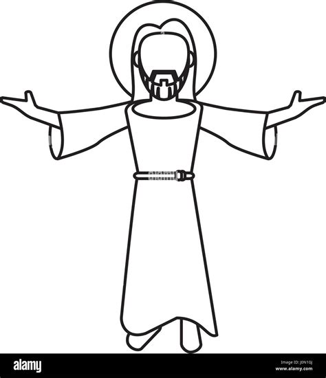 jesus christ blessed faith outline Stock Vector Image & Art - Alamy