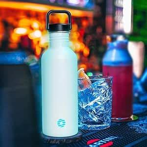 VIVITO Glow-in-the-Dark Stainless Steel Water Bottle | 750ml Double ...