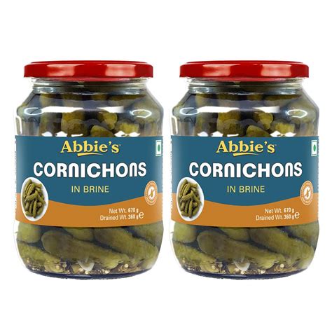 Abbies Cornichons In Brine 1340 G 670 G X 2 | Desertcart INDIA