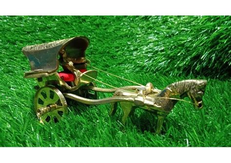 Moradabad Small Horse Cart (Brass Made)– Gi Heritage