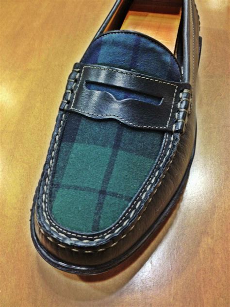 Black watch plaid on a black loafer. | Plaid shoes, Me too shoes ...