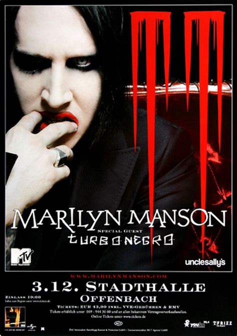 Marilyn Manson - Eat Me Drink Me, Frankfurt 2007 - Konzertplakat, CA$ 36.58