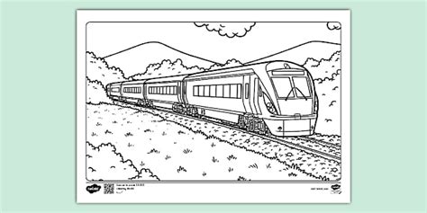 Train Colouring Page - Parents - Colouring Pages - Twinkl