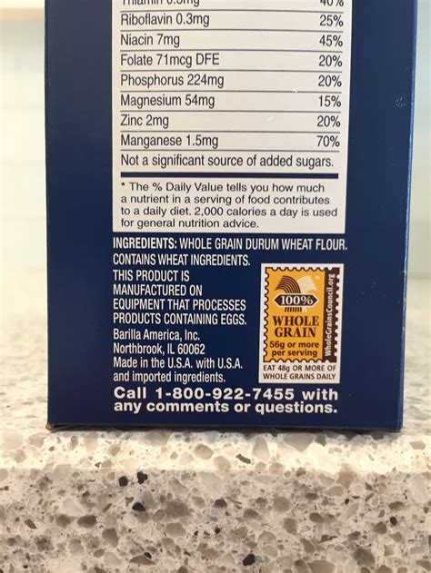 Barilla Whole Grain Pasta Glycemic Index at Brian Randell blog