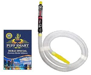 PUFF SMART Premium Herbal Flavor Dubai Special 50GM, White TSB Hose ...