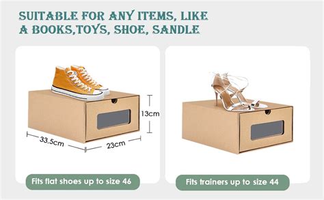 Drake Shoe Storage Boxes Cardboard Shoe Boxes with LidsShoe Organizer ...