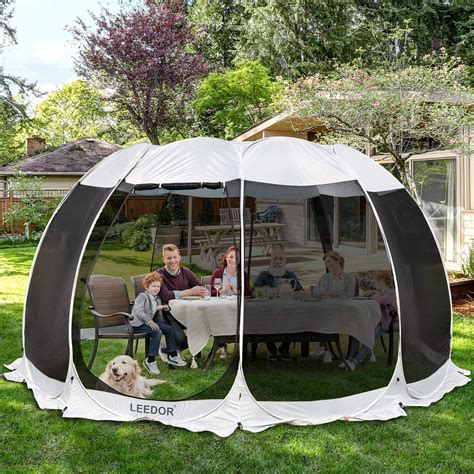 Buy Leedor Gazebos for Patios Screen House Room 12-15 Person Canopy ...